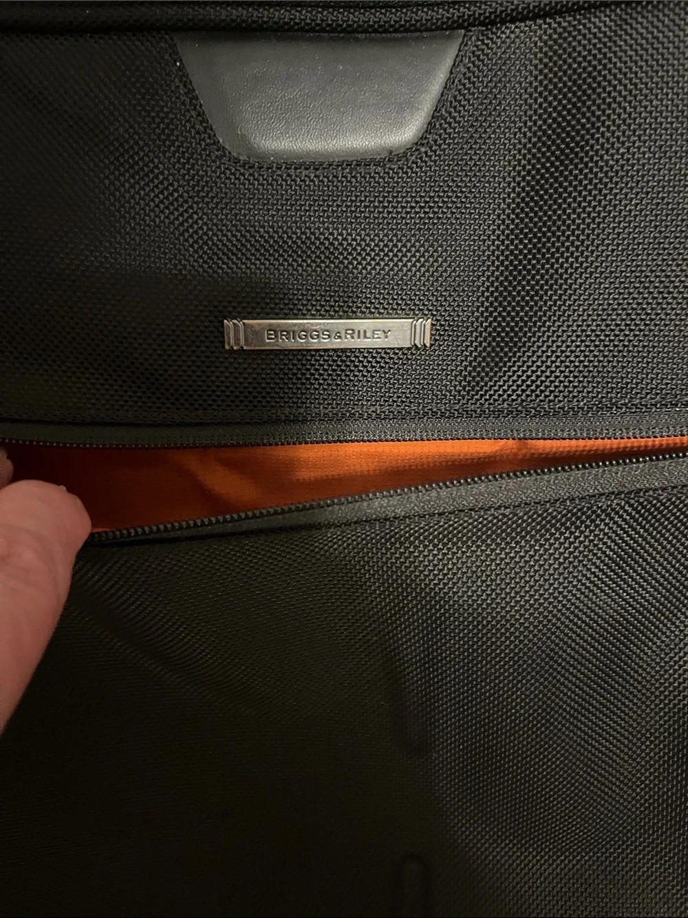 Briggs & Riley Black Laptop Briefcase with Front Zip Pocket